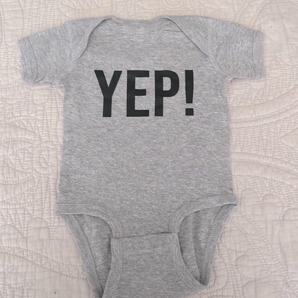 Siblings T-shirt & Infant onesie ~ Gray~ 5T and 6 months  ~ Unisex - Picture 7 of 11